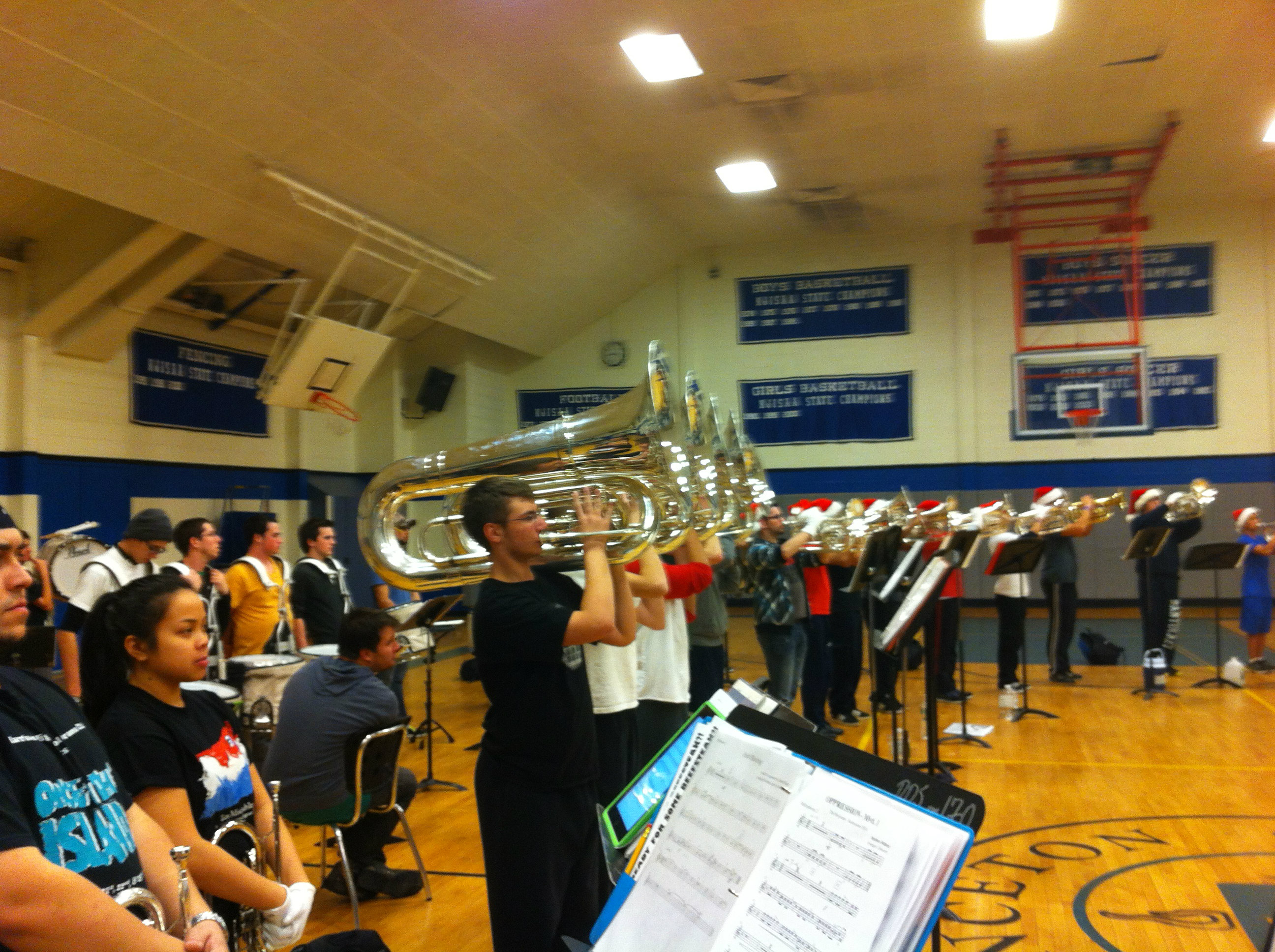 Bushwackers Low Brass at a January Camp